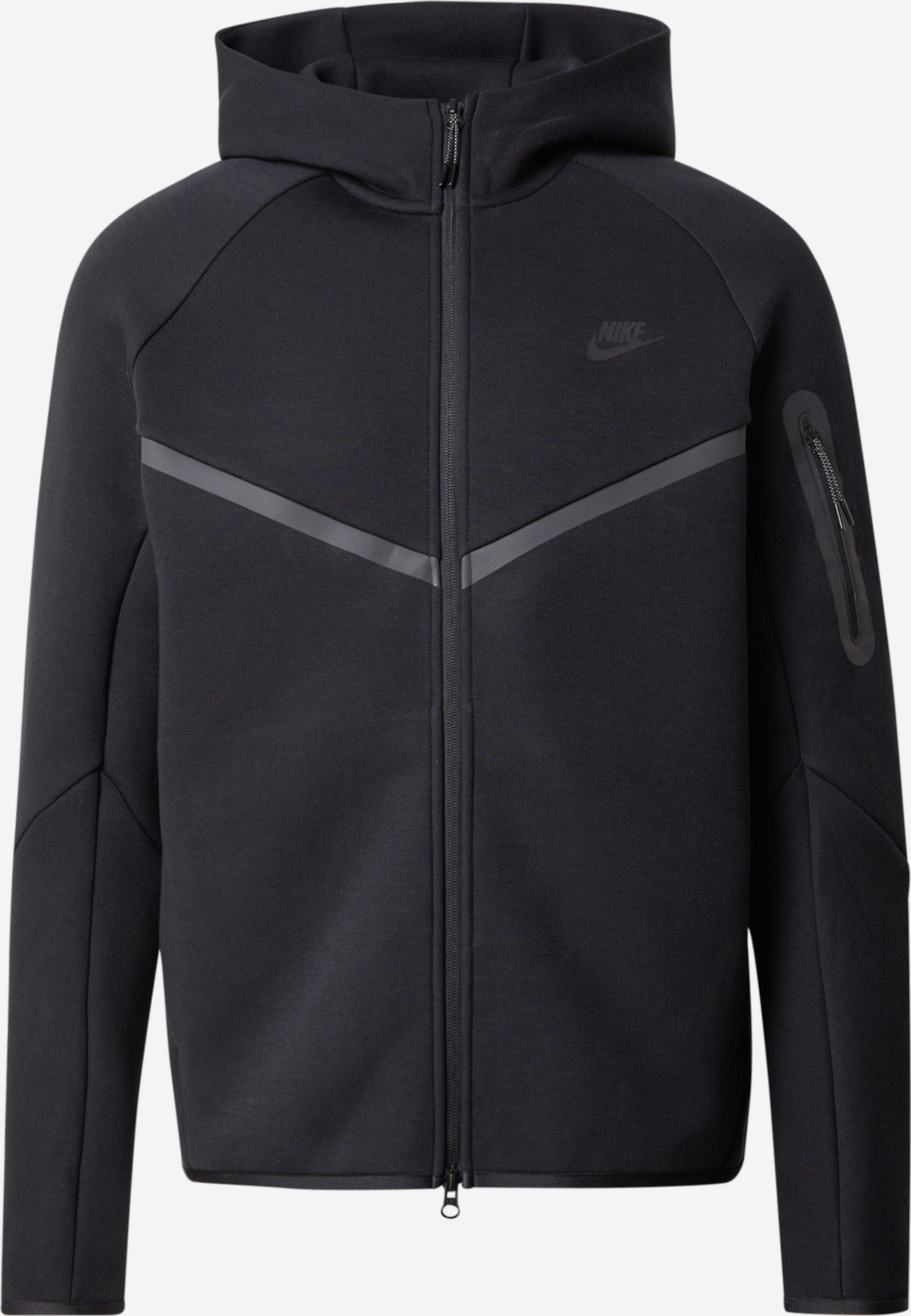 Nike Sportswear Zip-Up Hoodie 'Tech Fleece' in Black ABOUT YOU