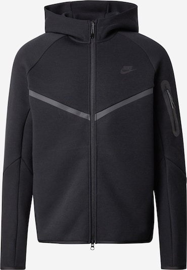 Nike Sportswear Gornji dio trenirke 'Tech Fleece' u tamo siva / crna, Pregled proizvoda