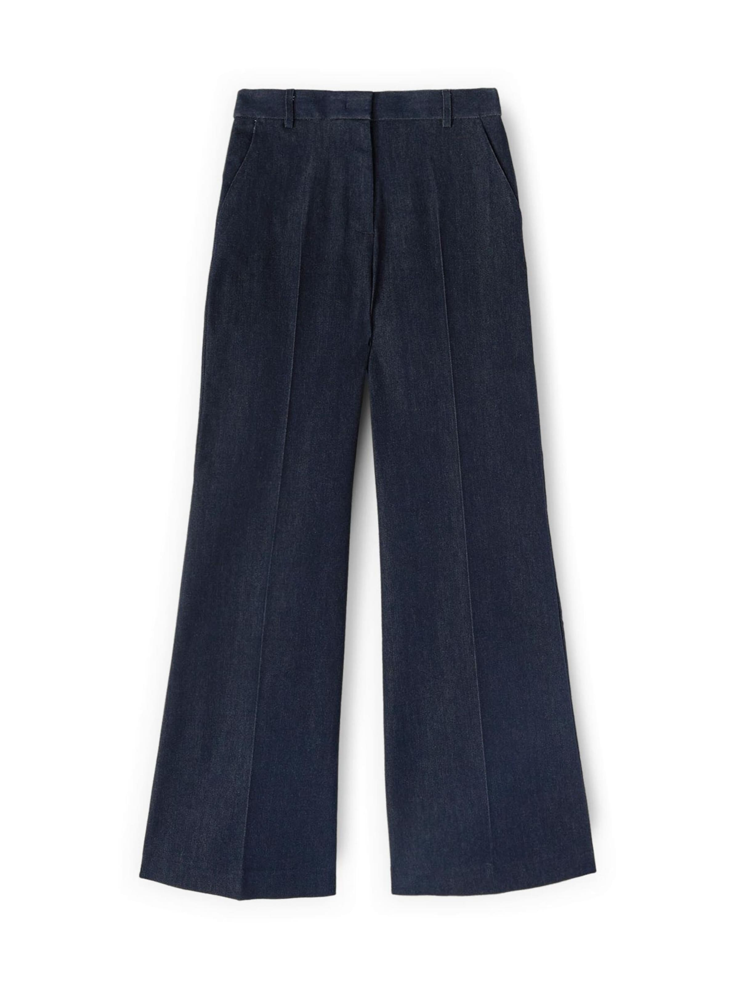 MOTIVI Wide leg Jeans in Blauw: voorkant
