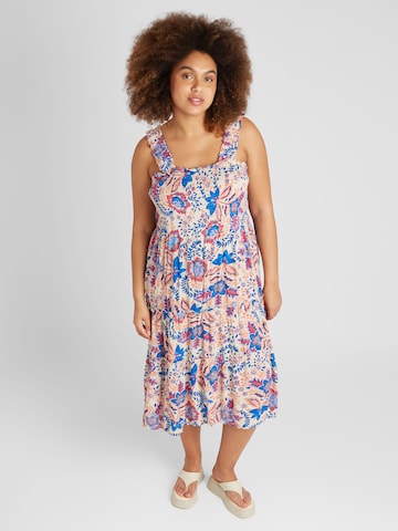 Vero Moda Curve - Vestido de verano 'MENNY' en Mezcla de colores: frente