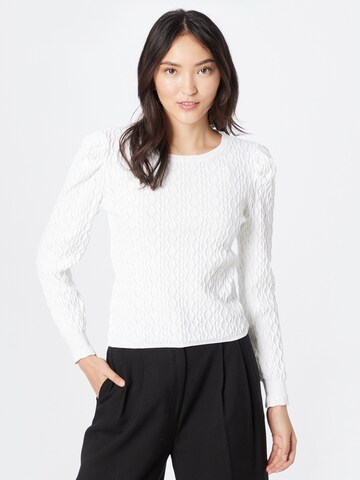 Pull-over 'FARA SALLY' ONLY en blanc : devant