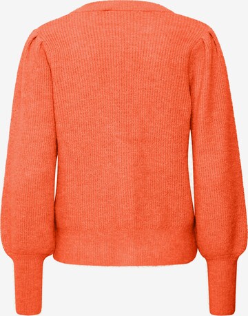 ICHI Knit cardigan 'DUSTY' in Orange