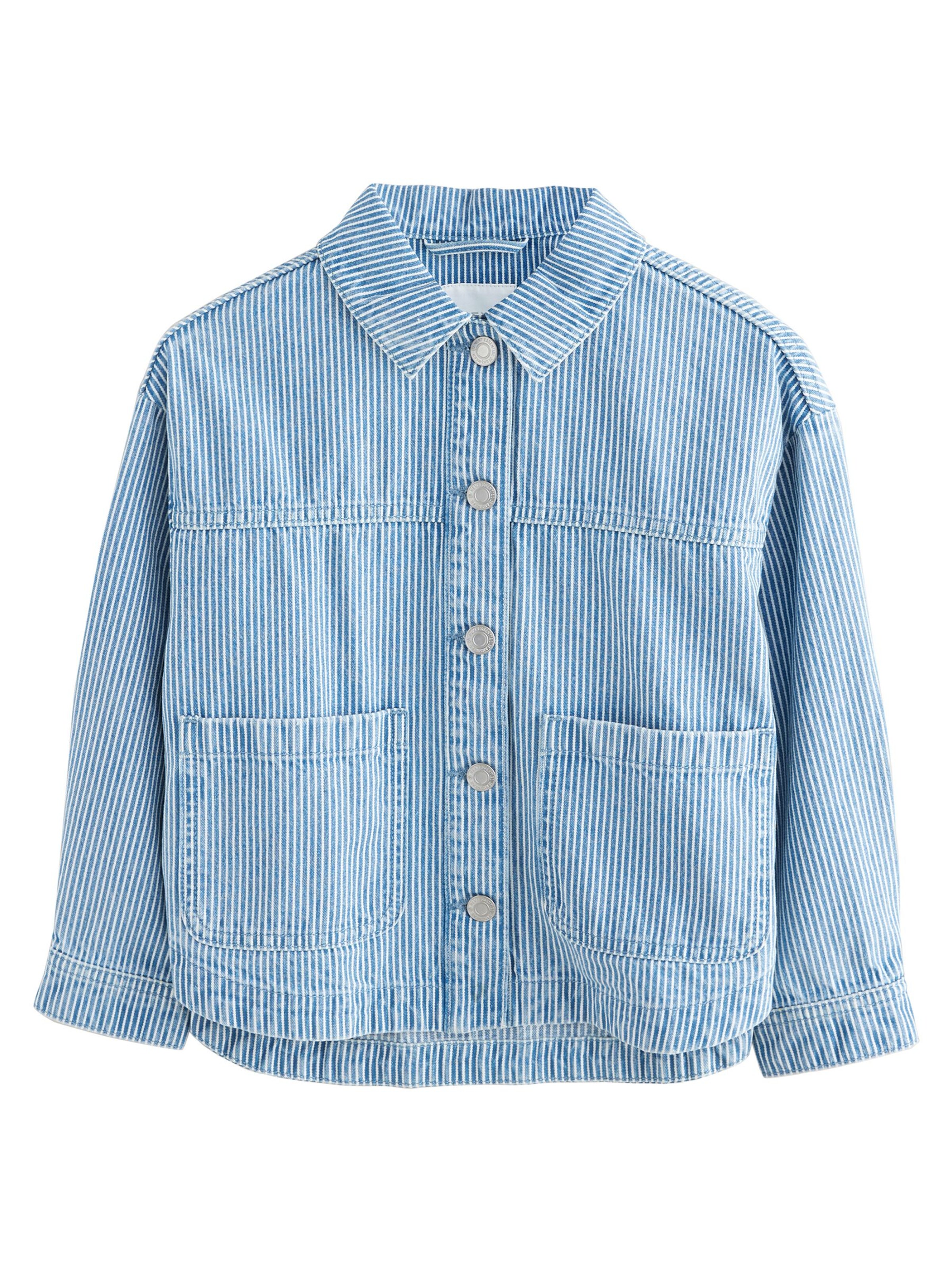 Next Hemdjacke in Blau: Vorderseite