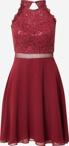 Robe de cocktail VM Vera Mont en rouge : devant