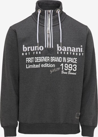 BRUNO BANANI Sweatshirt 'Dixon' in Grijs: voorkant