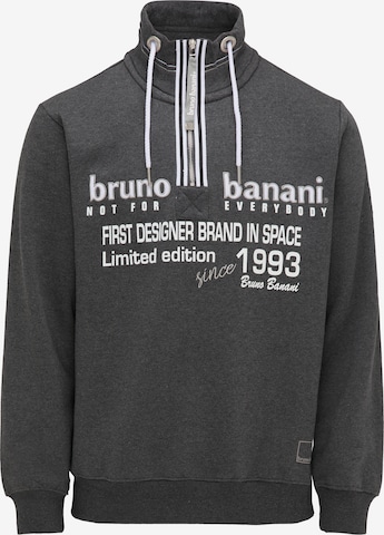 BRUNO BANANI Sweatshirt 'Dixon' in Grey: front