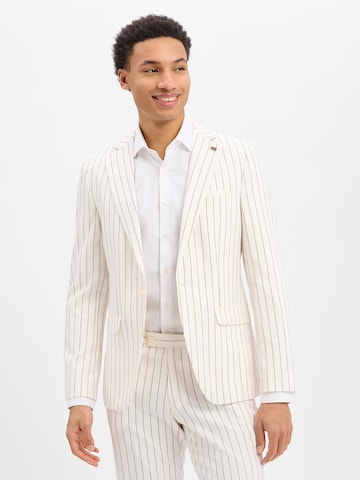 Finshley & Harding London Slim fit Business-colbert in Beige: voorkant