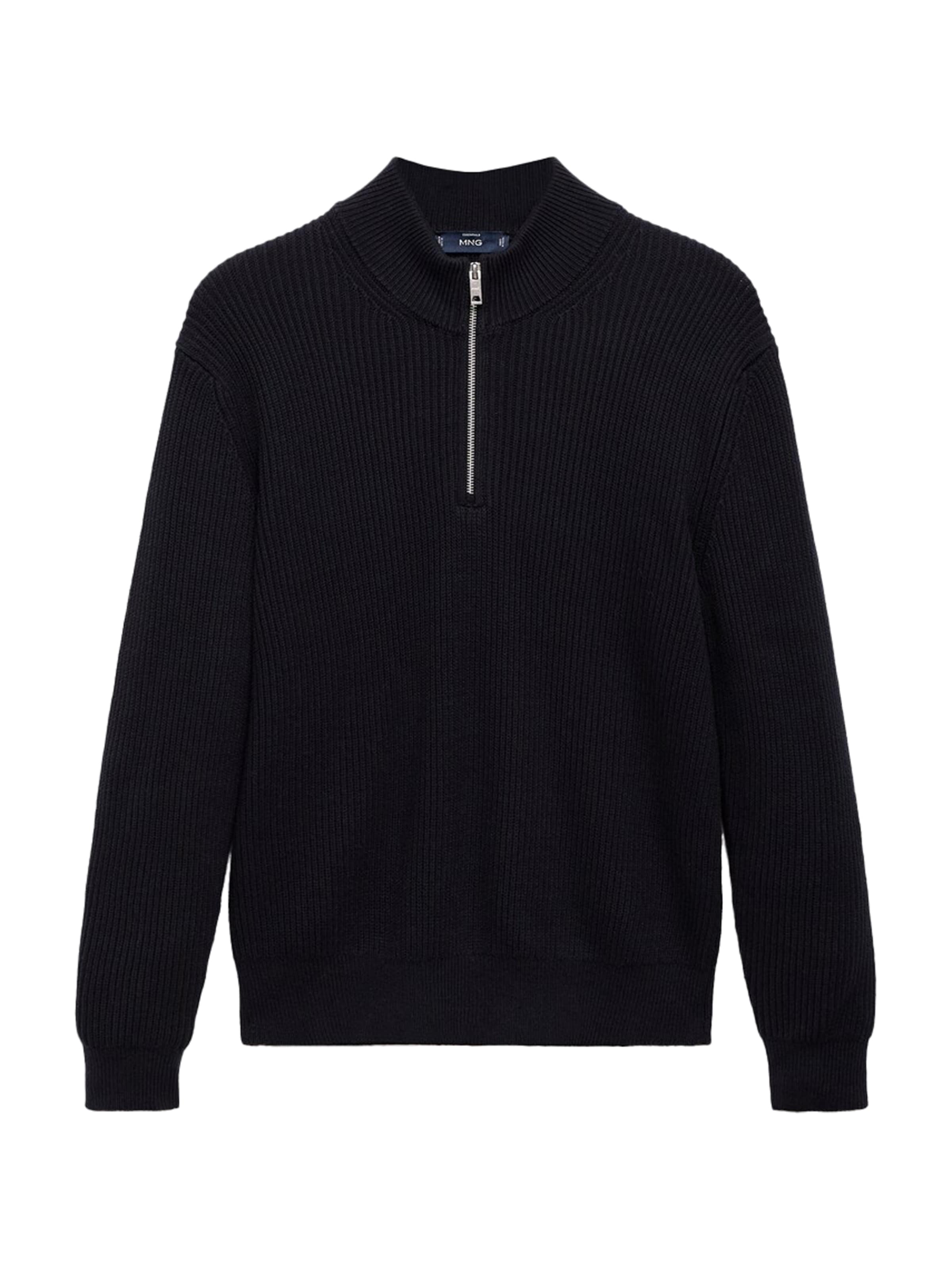 MANGO MAN Sveter 'Madeirap' - Modrá: predná strana