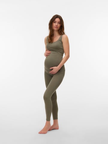 MAMALICIOUS Skinny Leggings 'MLTia Jeanne' i grön