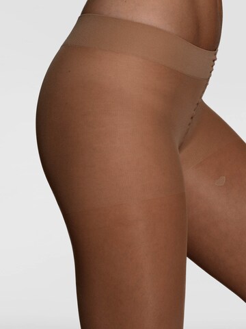 Bataillon Belette Tights 'Strumpfhose 40 den hautfarbe dunkel – semitransparent & reißfest' in Brown