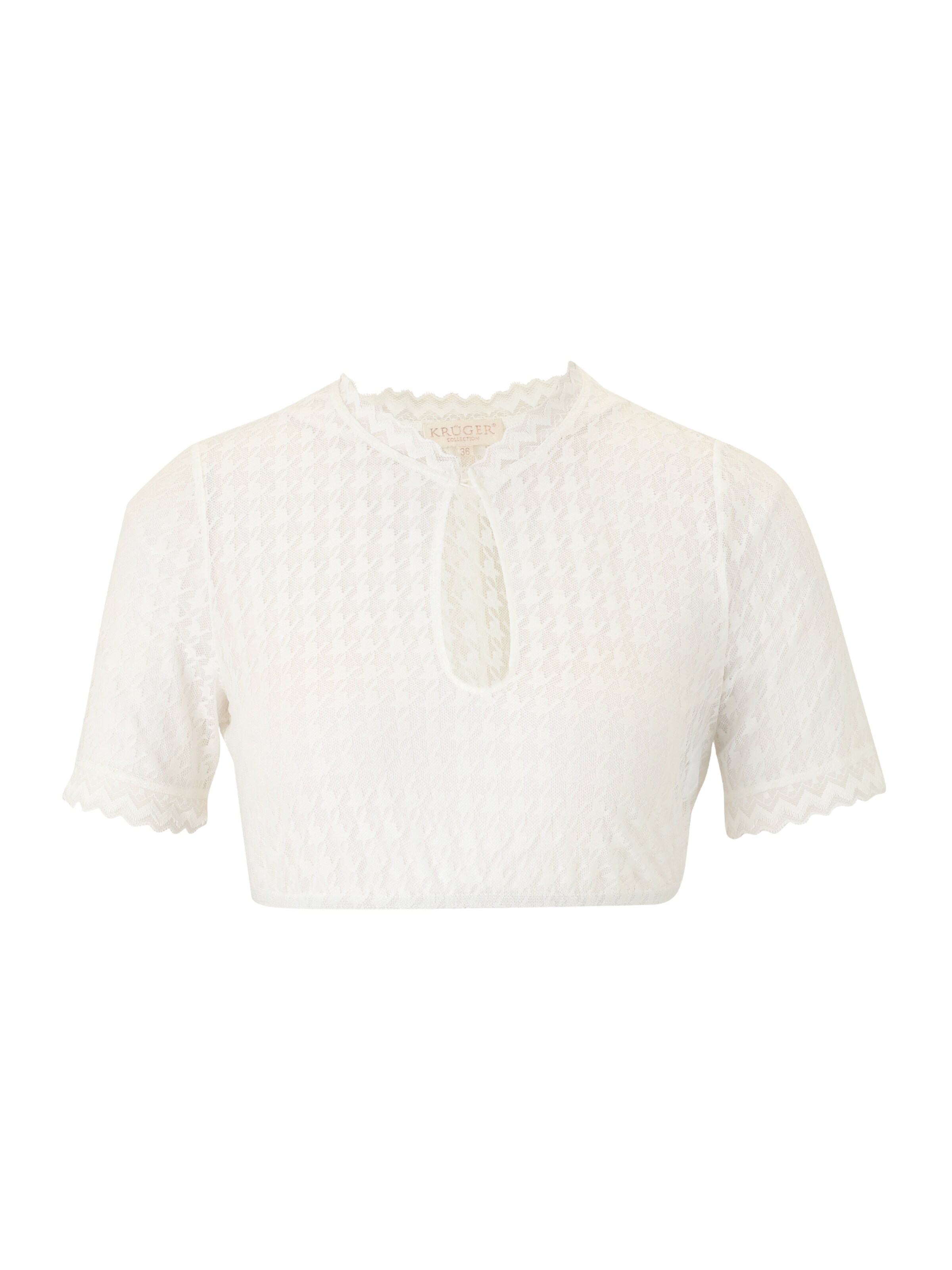 Krüger Madl Блуза в традиционен стил в бежово: отпред