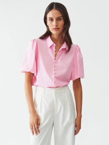 Calli Blouse 'KYLA' in Roze: voorkant