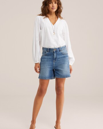 WE Fashion Regular Farkut värissä sininen: etupuoli