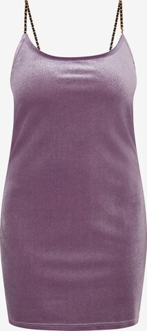 faina - Vestido em roxo: frente