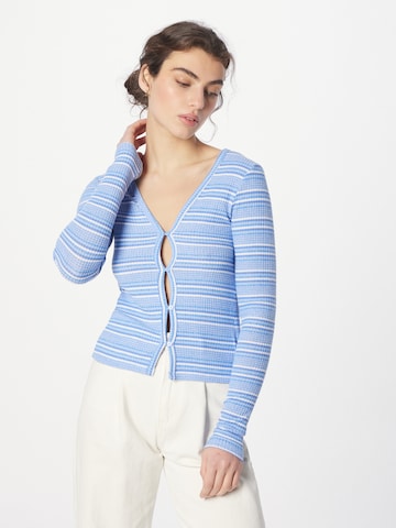 WEEKDAY Knit Cardigan 'Anais' in Blue: front