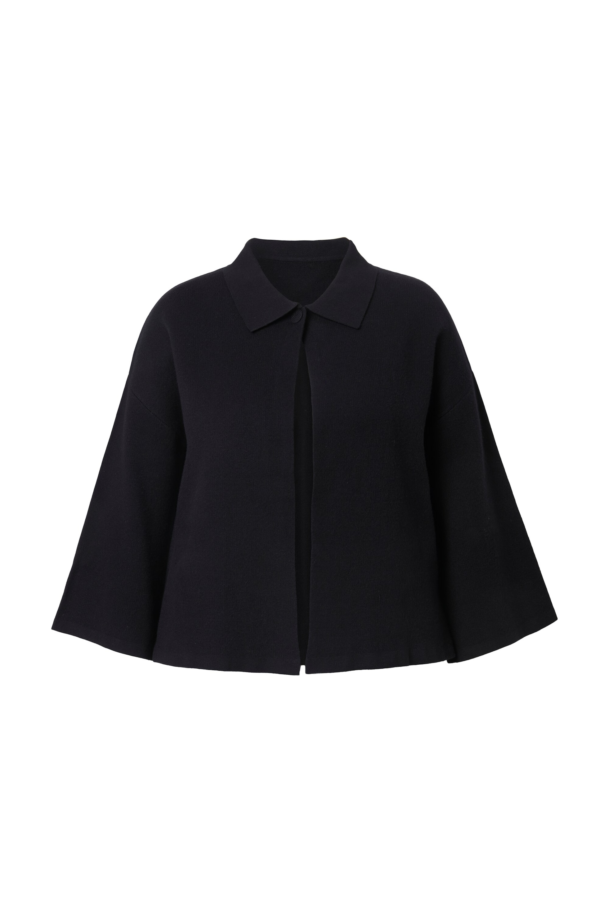 MIAMODA Strickjacke in Schwarz: Vorderseite