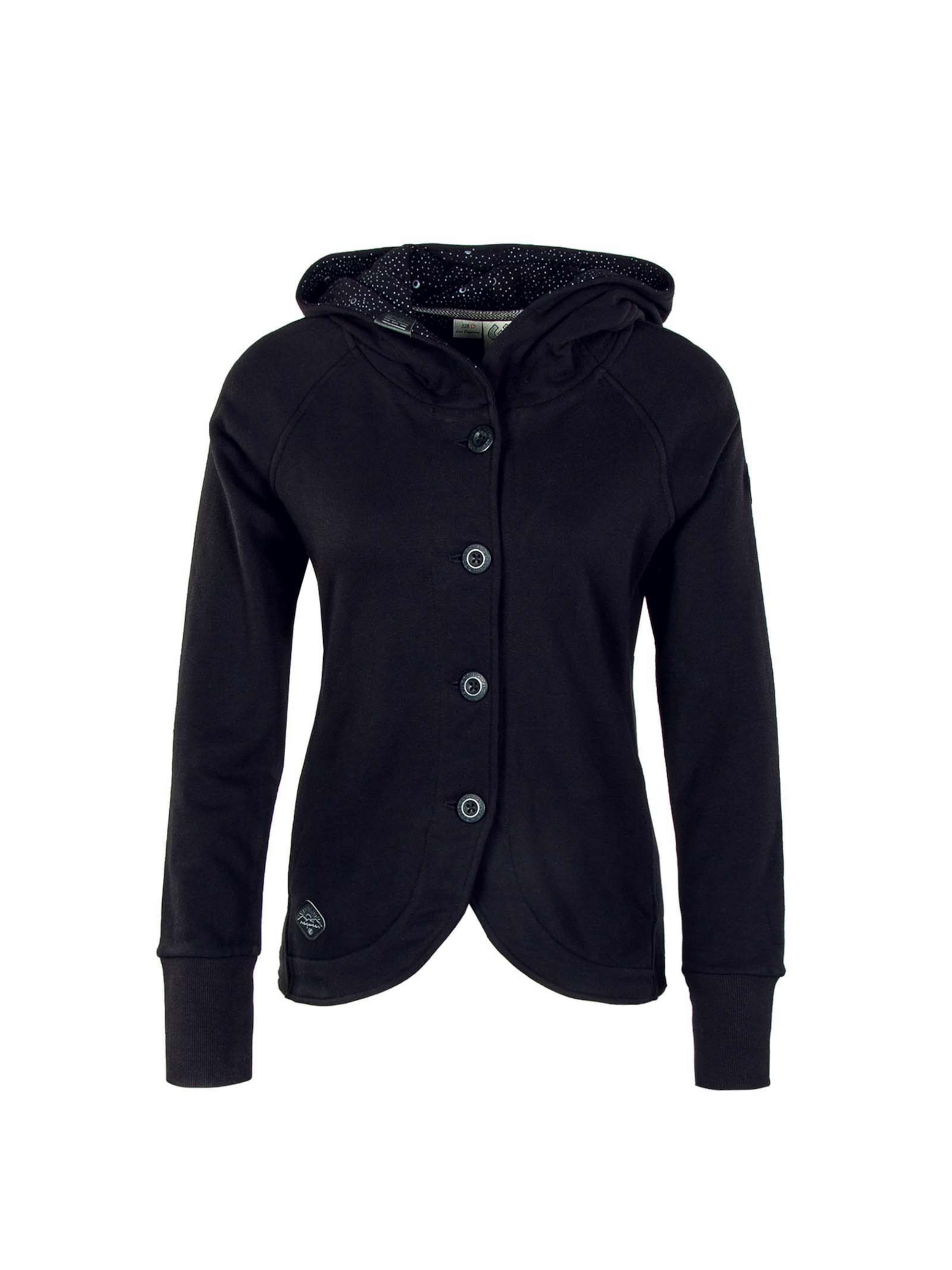 Ragwear Sweatjacka 'Ava' i svart: framsida