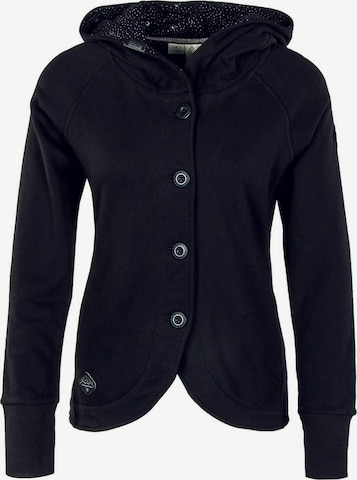 Ragwear Collegetakki 'Ava' värissä musta: etupuoli
