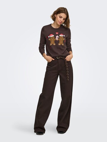 Pullover 'ONLXmas' di ONLY in marrone
