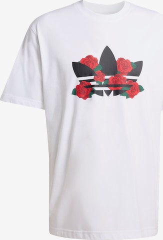 ADIDAS ORIGINALS Shirt 'Trefoil Series Roses' in White: front
