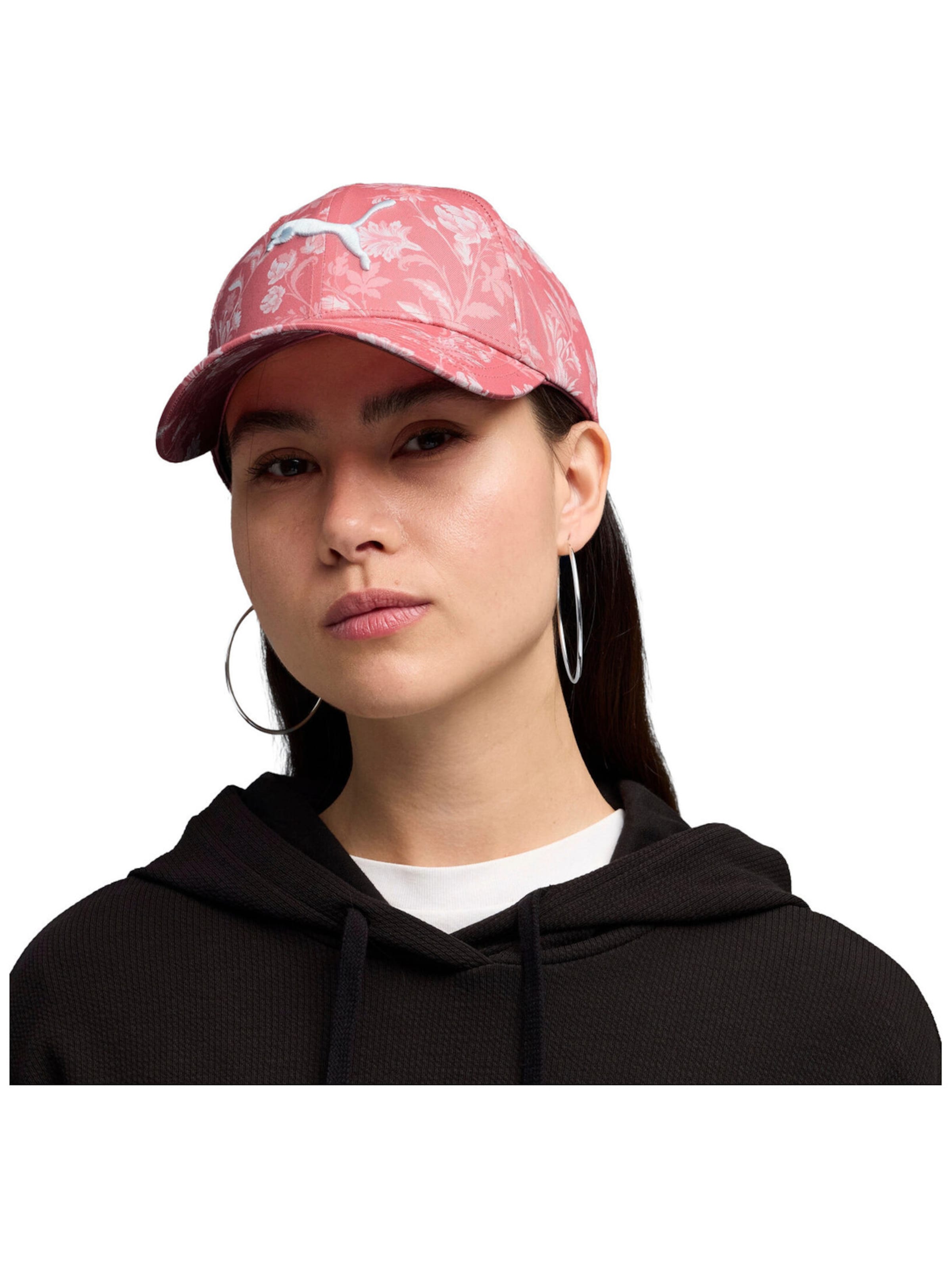 PUMA - Gorra deportiva 'Puma Ess Elevated Aop Bb Cap' en rosa: frente