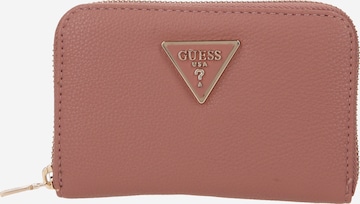 GUESS Wallet 'Meridian' in Pink: front