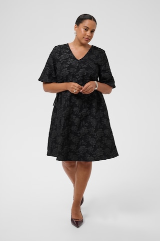 KAFFE CURVE Kleid 'KCCamina' in Schwarz