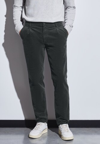 Street One MEN Regular Chino Pants in Grey: front