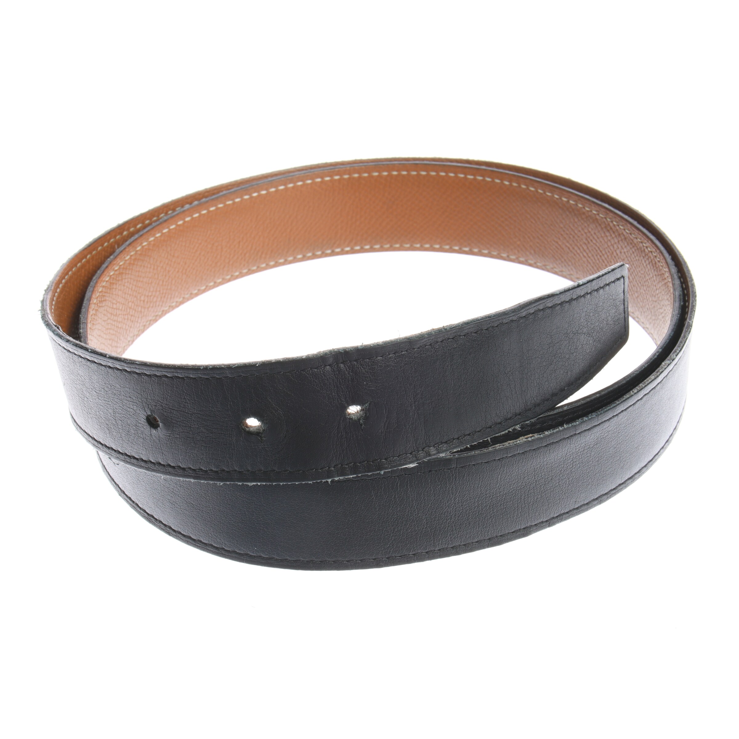 HERMÈS Belt & Suspenders in XL in Brown: front