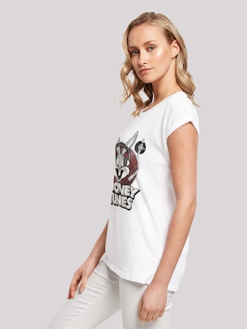 F4NT4STIC Shirt 'Looney Tunes Bugs Bunny' in Weiß