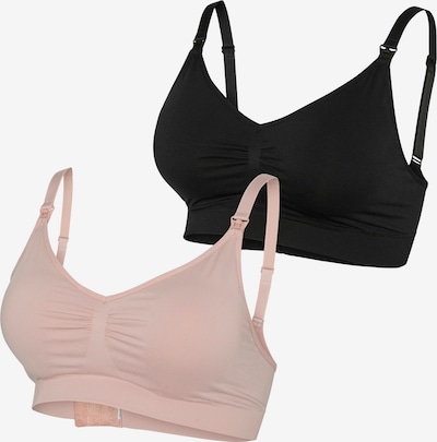 MAMALICIOUS Imetysliivit 'MLLilja' värissä roosa / musta, Tuotenäkymä