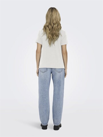 Tricou 'ONLLUCY' de la ONLY pe alb