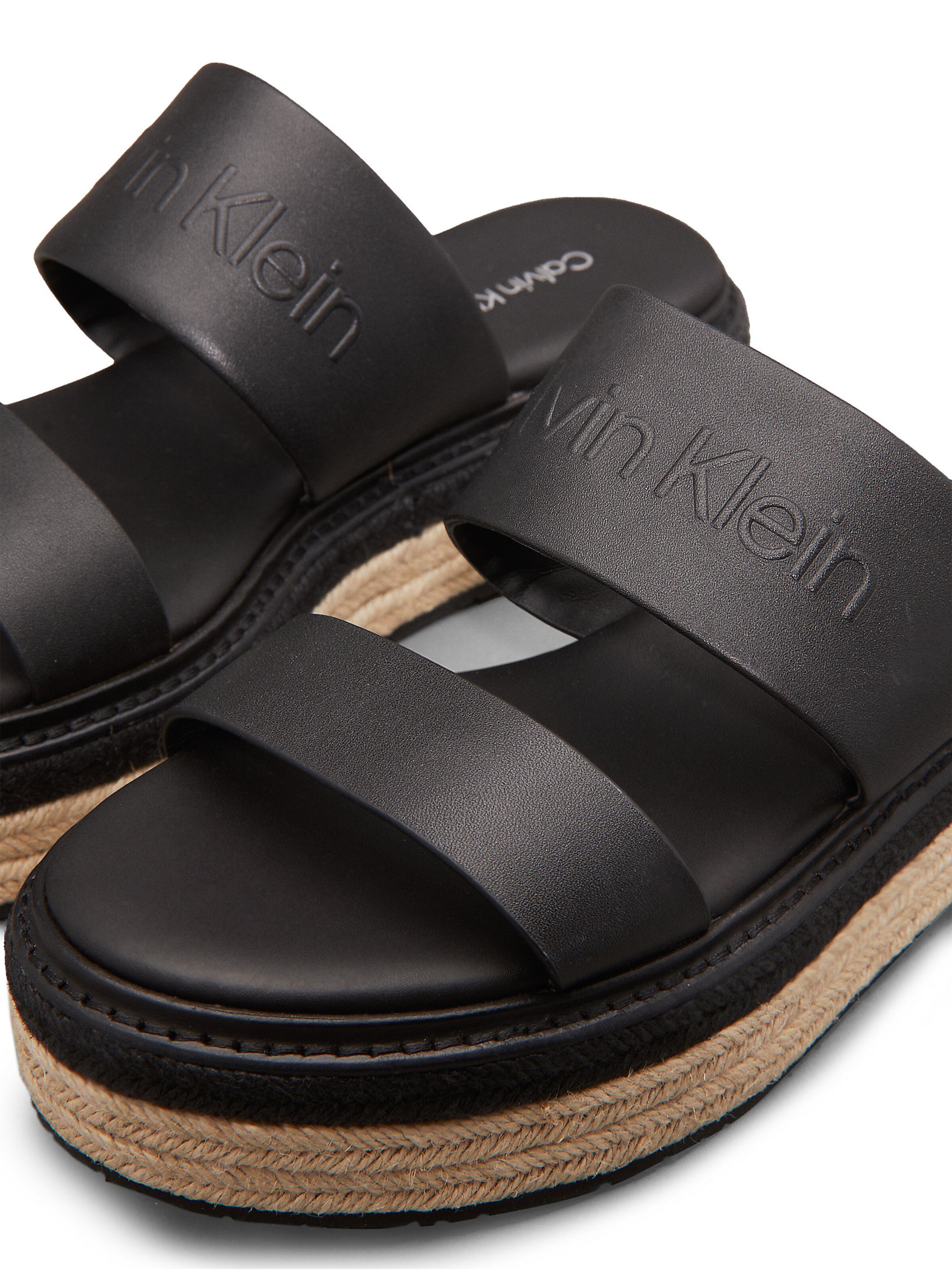 Calvin Klein Sandale in Schwarz