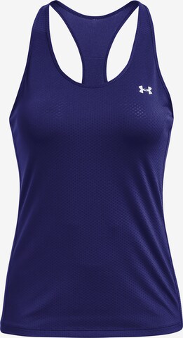 UNDER ARMOUR Sports Top in Blue: front