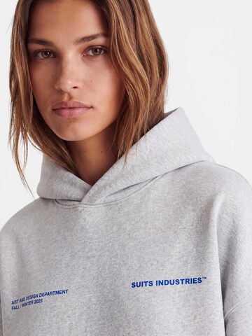 pilka SUITS INDUSTRIES™ Megztinis be užsegimo '030 Hoodie Hellgrau'