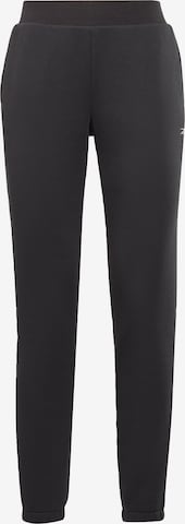 Tapered Pantaloni sport de la Reebok pe negru: față