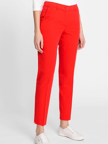 Olsen Regular Pants ' Lisa ' in Red: front