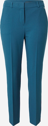 Coupe slim Pantalon à plis COMMA en bleu : devant