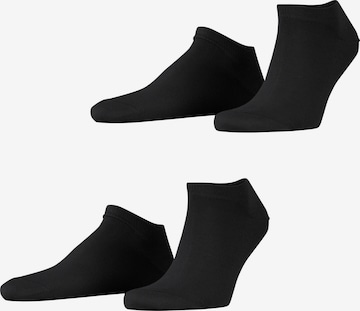 ESPRIT Füßlinge 'Basic Uni 2-Pack' in Schwarz: Vorderseite
