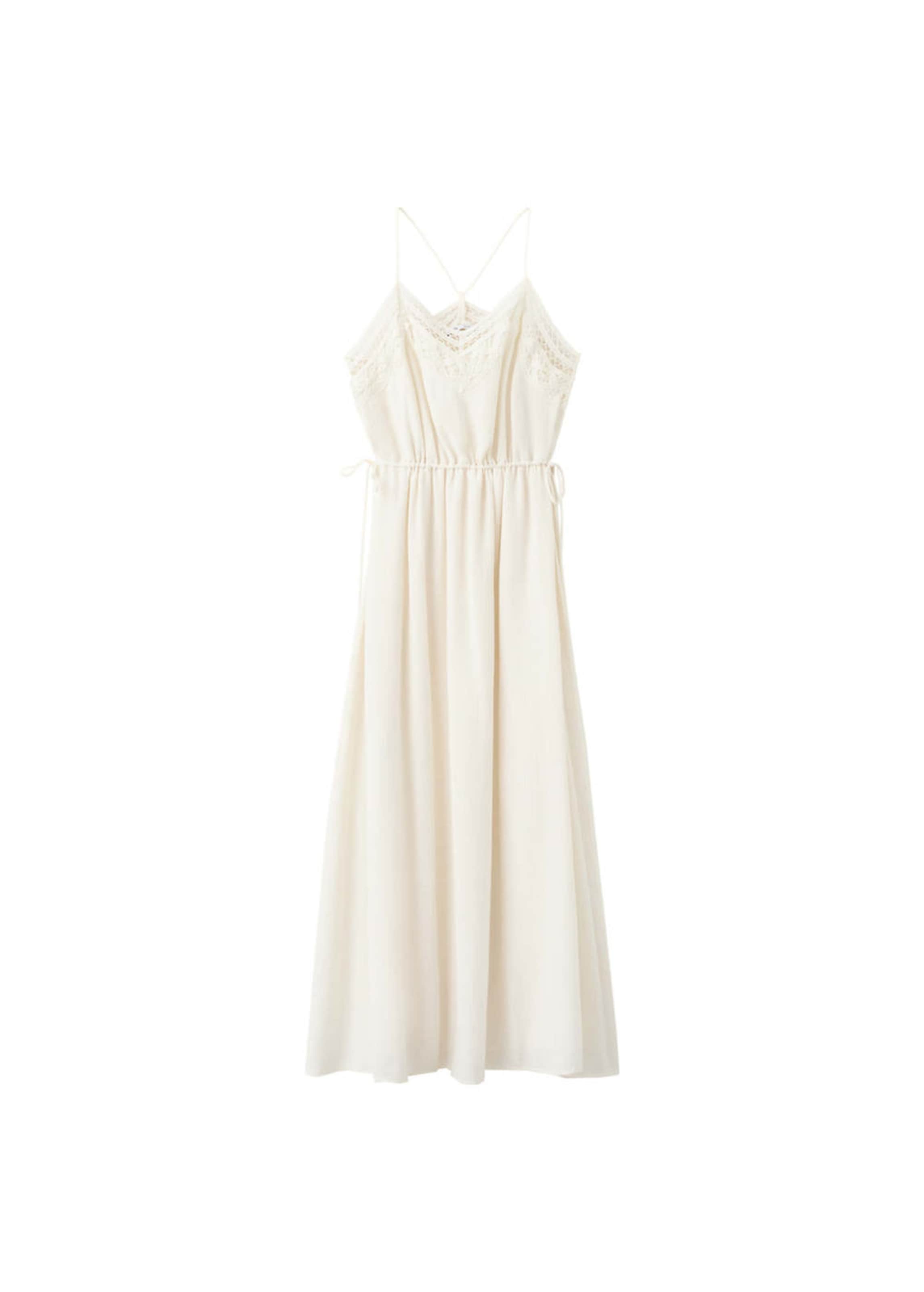 MANGO Summer Dress 'Baz' in Beige: front