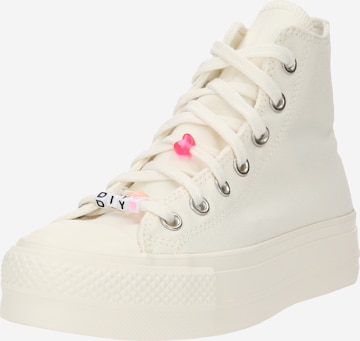 Baskets hautes CONVERSE en blanc : devant