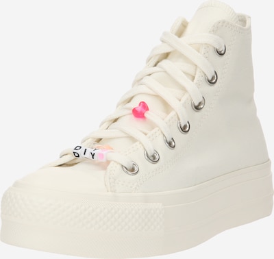 Sneaker alta CONVERSE di colore rosa / rosso chiaro / nero / offwhite, Visualizzazione prodotti