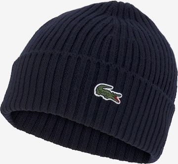 LACOSTE Beanie in Blue: front