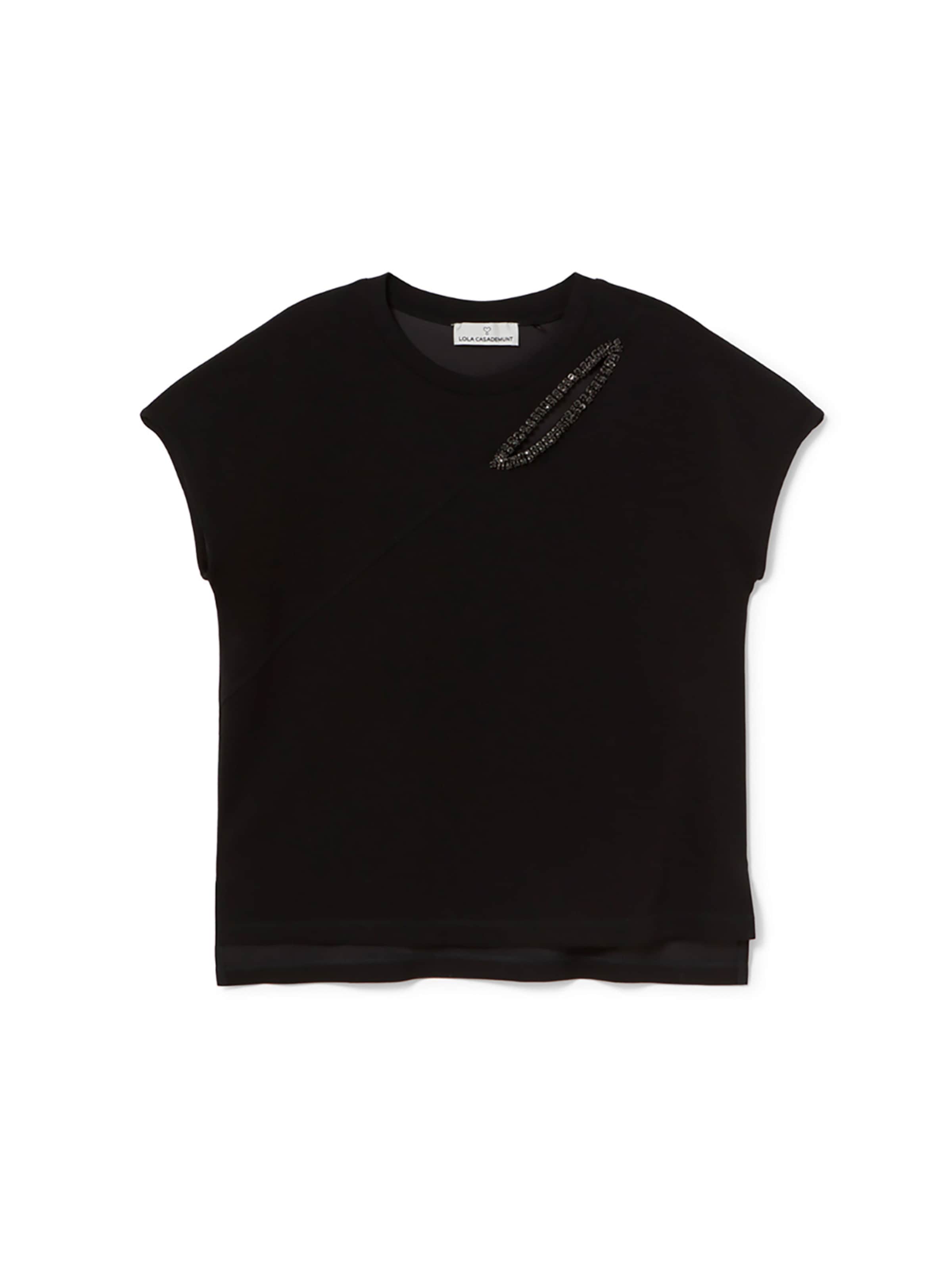 Lola Casademunt Μπλουζάκι σε μαύρο: μπροστά