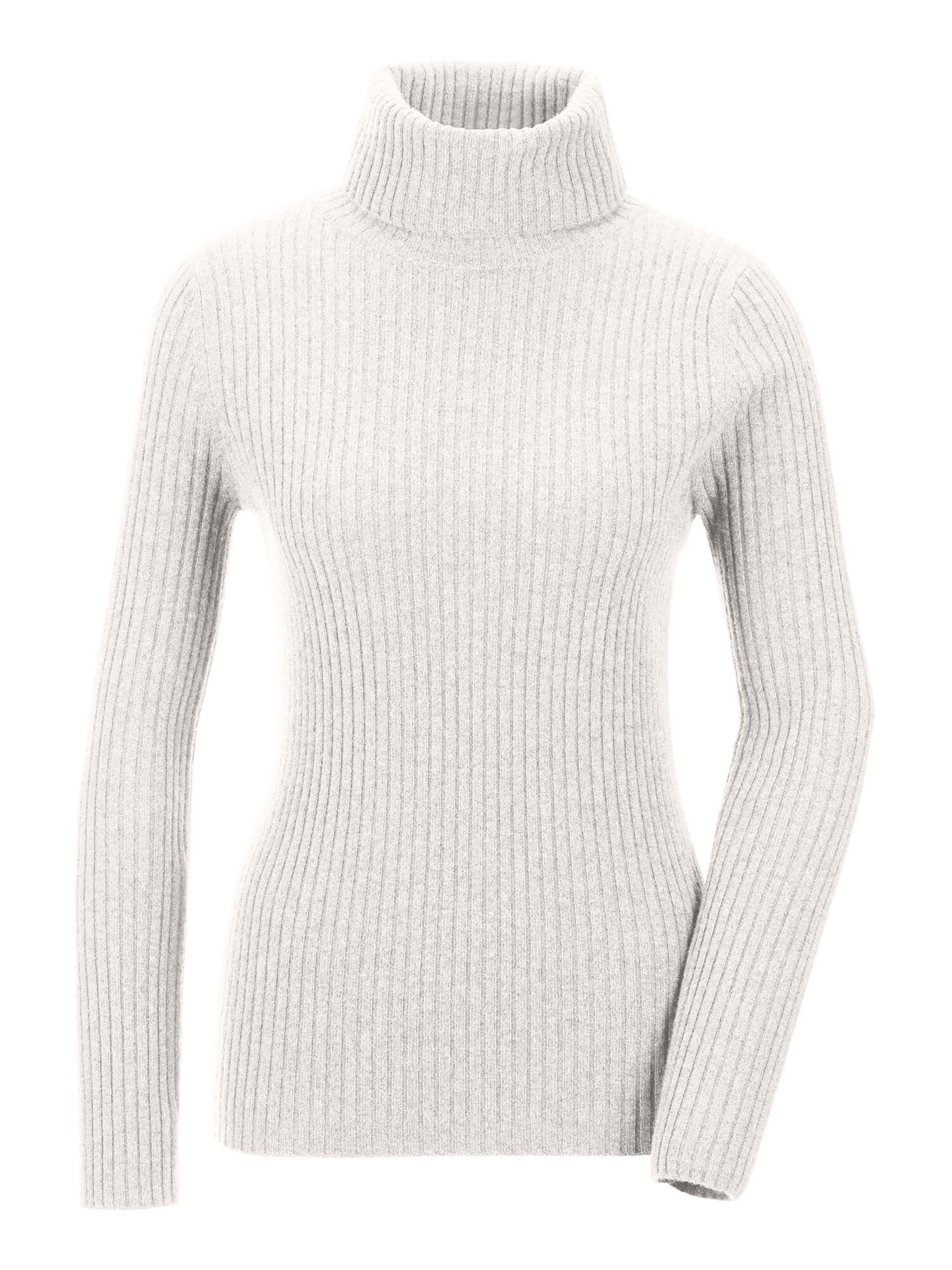 MADELEINE Kaschmirpullover in Weiß: Vorderseite