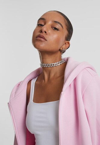Urban Classics Sweat jacket in Pink