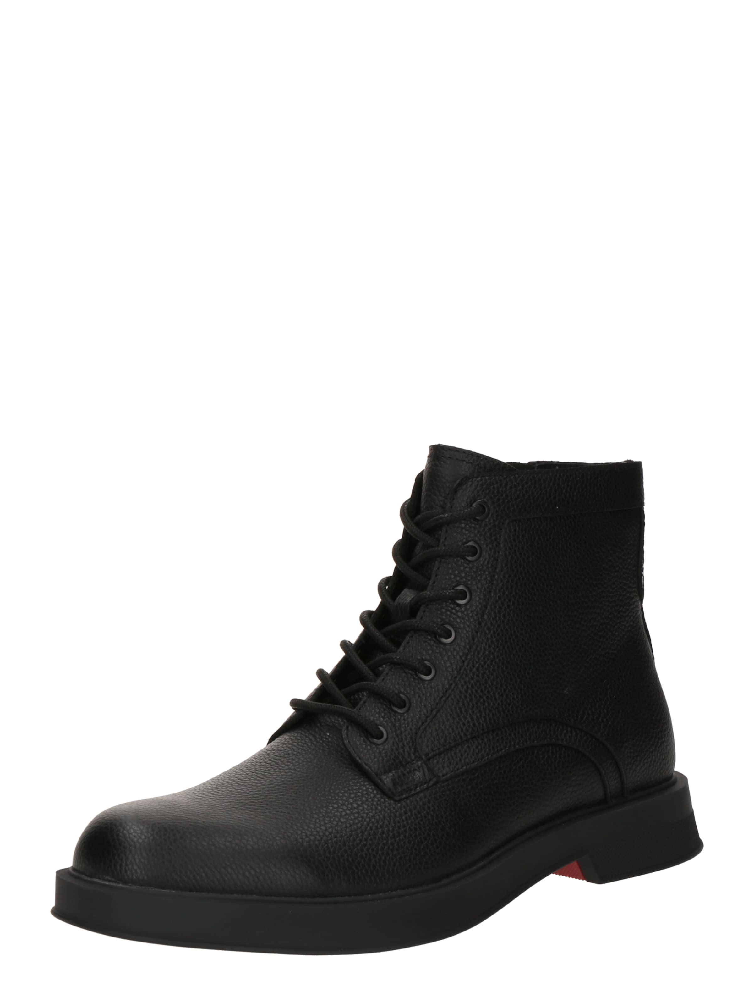 Bocanci cu șireturi 'Lenner' HUGO pe negru, Vizualizare produs