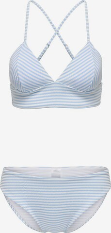 Triangle Bikini ONLY en bleu : devant