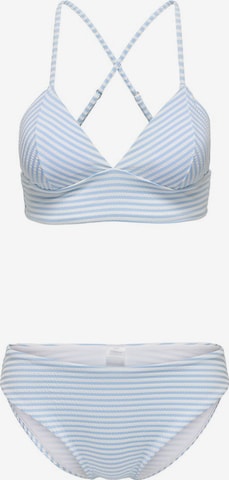 ONLY Triangel Bikini in Blauw: voorkant