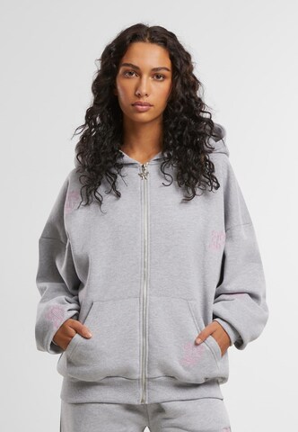 Felicious Sweat jacket 'Initial' in Grey: front
